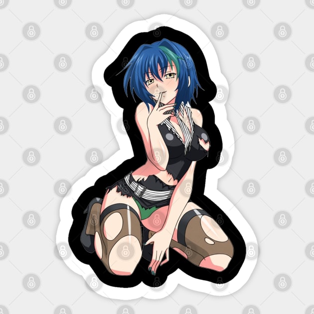 anime girl blue hair Sticker by M-HO design